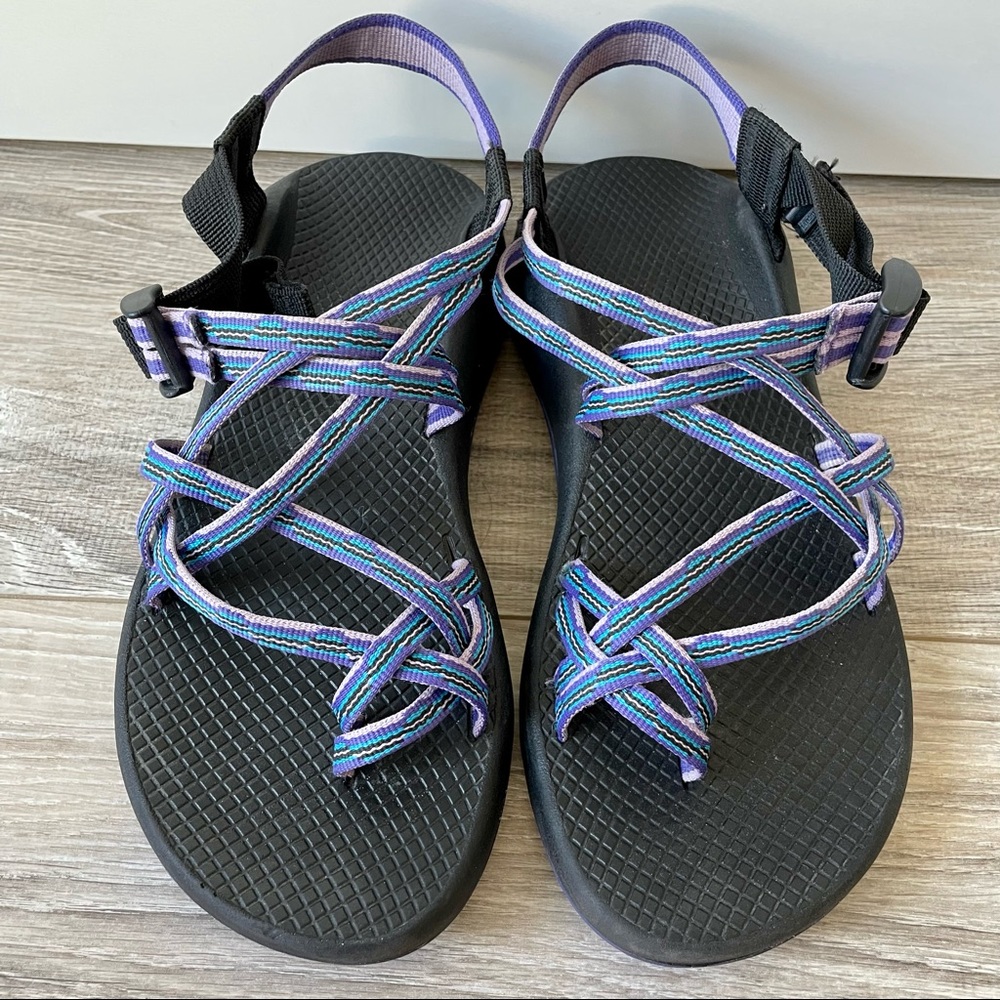 CHACO J106110 ZX2 Danube Purple Blue Classic Strappy Sport Sandals Shoes  Wmn 9
